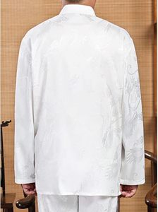 Uniforme de Kung Fu pour hommes, chemise et pantalon, tenue traditionnelle chinoise Tang Hanfu, arts martiaux, Wing Chun, Tai Chi, vêtements d'entraînement - Product Image 3