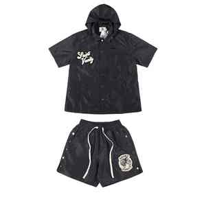 Ensemble de vêtements Saint de haute qualité 1:1, T-shirts à capuche streetwear vintage américain, T-shirt ample tendance pour hommes - Product Image 6