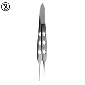 Pinzas para Tejidos Bishop-Harmon de 0.8 mm, Instrumento Desechable de un Solo Uso, Pinzas Quirúrgicas Oftálmicas de Acero Inoxidable, Pinzas de Precisión para Tejidos - Product Image 4