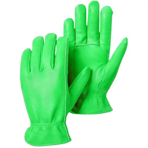 Gants de travail en cuir de chèvre, vêtements de sécurité réfléchissants, résistants à l'abrasion et à la chaleur, respirants pour le travail industriel - Product Image 5