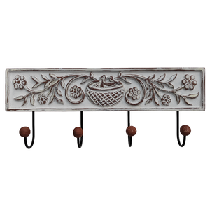 Decoración de Pared de Madera Tallada a Mano, Estilo Rústico, Ligera, para Colgar Llaves, Decoración de Patio de Madera Sintética - Product Image 1