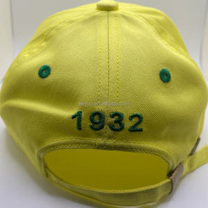 Gorra de béisbol bordada Chi Eta Phi personalizada, jersey de tela bordada a mano amarilla limón vibrante deportiva para negocios, venta al por mayor XHP - Product Image 2