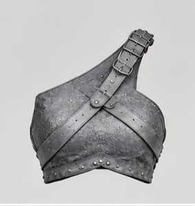Disfraz de Guerrera de Cuero para Mujer con Hombreras de Piel y Conjunto de Armadura - Product Image 4