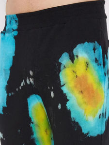 Chándal tie-dye para hombre adulto, color blanco y azul, con cremallera, talla grande, de forro polar, para hombre adulto. - Product Image 3