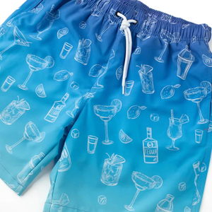 Shorts de plage d'été personnalisés pour hommes 2026, imprimés couleurs vives, maillots de bain, shorts de sport 100 % coton, vente en gros OEM de shorts pour hommes - Product Image 5