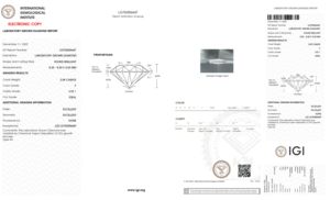 Diamante Cultivado en Laboratorio con Certificación IGI, Corte Redondo, 2.09 Ct, Color F, Claridad VVS1, Pulido EX y Simetría, para Joyería, Diamantes CVD - Product Image 3