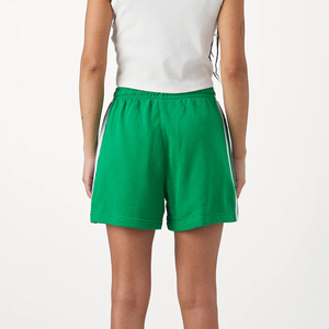 Shorts de jogging décontractés pour femmes OEM Streetwear, coupe ample, de haute qualité, avec cordon de serrage et bandes blanches, pour l'été - Product Image 2