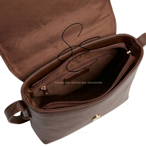 SEHRAINN Genuine Leather Crossbody Sling Bag With Real Hairon Hide Boho Style Tassel Purse Custom <b>Mini</b> Shoulder Bag For Women - Product Image 5