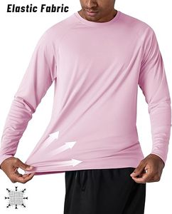 T-shirts de haute qualité décontractés UPF50+ à manches longues pour la randonnée, la course à pied, la pêche, t-shirt personnalisé pour hommes avec logo, t-shirt de pêche anti-UV personnalisé - Product Image 2