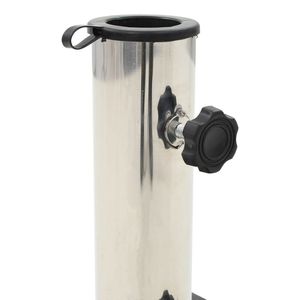 Base in Granito Nero 45 cm x 45 cm per Ombrelloni da Patio, Elegante Supporto per Parasole - Product Image 3