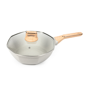 Wok léger antiadhésif avec finition de qualité supérieure, construction durable et surface facile à nettoyer pour une expérience de cuisson pratique - Product Image 2