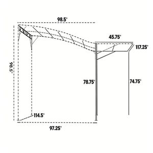 Outdoor Terrace Pergola <b>Sunshade</b> <b>Canopy</b> & Gazebo Product Category - Product Image 6