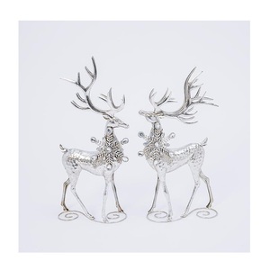 Sculpture de cerf en métal aluminium de qualité supérieure pour la décoration artisanale du salon et les décorations de Noël - Product Image 2