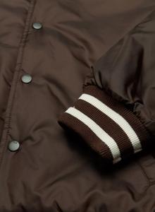 Chaqueta Satinada Personalizada con Logotipo de Béisbol, Estilo Universitario, Cuello Alto, Estilo Hip Hop, Estilo Deportivo de Invierno, Tela de Lona de Seda con Capucha - Product Image 5