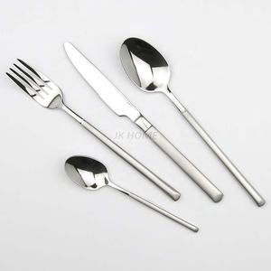 Juego de cubiertos de acero inoxidable de aspecto moderno de lujo con diseño único Cubiertos modernos de alta calidad para boda Restaurante Hogar - Product Image 1