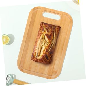 Planche à découper en bambou écologique avec poignée, planche à découper en bois durable, épaisseur 1,5 cm, forme rectangulaire pour la cuisine - Product Image 2