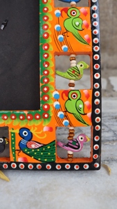 Cadre photo en bois écologique fait à la main Cadre photo créatif pour la décoration de table et les cadeaux peints à la main - Product Image 5