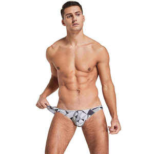 Nuevas llegadas: Bañadores de natación de verano para hombre de alta calidad, con estampado digital de moda, shorts sexys de alta elasticidad. - Product Image 1