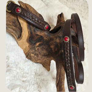 Premium Handmade Leather <b>Braided</b> Dogs pet Collars featuring durable <b>braided</b> leather and elegant craftsmanship in wholesale rate - Product Image 5