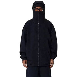 Sudadera con capucha personalizada al por mayor, 100% algodón polar, estilo oversize, para invierno, streetwear, con recorte de ojo, unisex, de fábrica. - Product Image 2