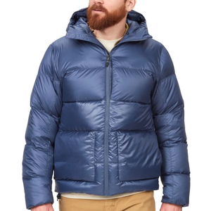 Manteau d'hiver pour homme de haute qualité personnalisé, veste en duvet légère à capuche, veste matelassée épaisse pour homme, logo sur le devant, imperméable - Product Image 3
