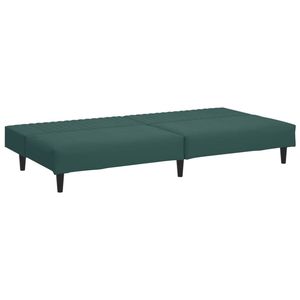 Ensemble de canapés compacts en velours vert foncé (100% polyester) Matériaux bois et plastique - Product Image 5