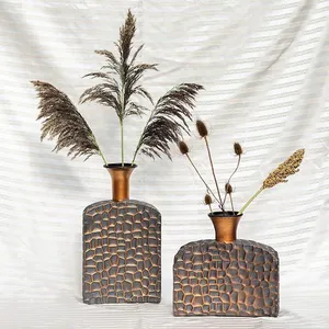 Premium Contemporary Handmade Iron Flower Vase Modern Decorative Accent for Interior Designers and Home Decor Suppliers Decor - Product Image 1