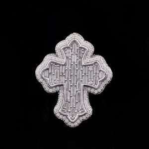 Flower Shape Cocktail <b>Ring</b> Women's Rhodium Plated 925 <b>Silver</b> Diamond Micro Pave Glam Style Gift Jewelry - Product Image 4