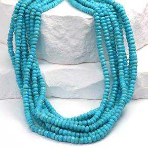 Cuentas Redondas Facetadas de Turquesa Azul Natural de 3mm para Fabricación de Joyería, Hilo de Cuentas para Hacer Pulseras y Collares DIY - Product Image 6