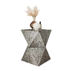 Handmade Mother of Pearl Inlay Cocktail <b>Stool</b> Modern Side <b>Table</b> for Living Room Home Furniture Contemporary Design - Product Image 4