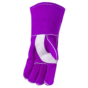 Gants de soudage en cuir de vachette pleine fleur à manches longues de haute qualité, prix de gros, pour la protection des mains des soudeurs - Product Image 4