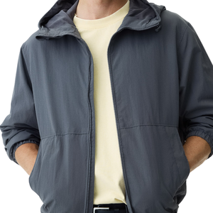 Veste coupe-vent en nylon hydrofuge pour homme, légère, à capuche, pour l'extérieur, style décontracté, streetwear, coupe-vent, vente en gros - Product Image 3