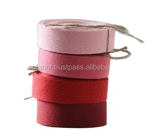 Ruban sergé 100% coton Orange, bande de sangle 3/4 coton - Product Image 5