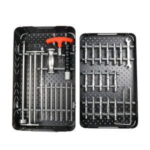 Kit d'extraction de vis cassées et de clous intramédullaires Azicon – Outil adaptateur extracteur à filetage inversé pour trephine - Product Image 1