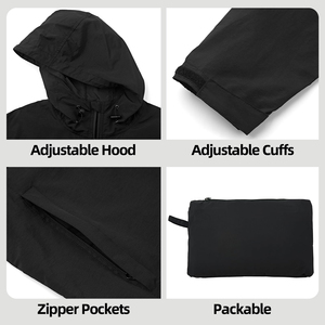 Men's Windbreaker <b>Jacket</b> <b>Waterproof</b> Lightweight Nylon Custom Color Streetwear Outerwear for Wholesale Windbreaker <b>Jacket</b> Men's - Product Image 4