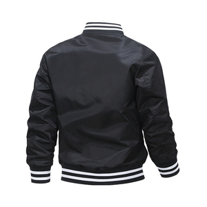Blouson universitaire d'hiver haut de gamme pour homme, style baseball, avec corps en laine et manches en polyester, qualité supérieure, col montant, pour le basketball - Product Image 4