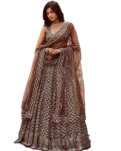 NEW DESIGNER BRIDAL WEAR HEAVY EMBROIDERY 5MM SEQUNCE WORK LEHENGAS CHOLI WITH DUPATTA - Product Image 1