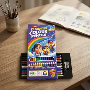Venta al por Mayor de Juego de Lápices de Colores Vikas, Lápices de Colores de Primera Calidad para Dibujo Escolar, Arte y Proyectos Creativos - Product Image 5