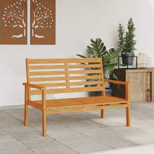 Banco de Jardín de Madera de Acacia Sólida, Duradero y Resistente, Bancos de Patio Naturales - Product Image 3