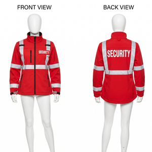 Chaqueta de Seguridad Unisex Premium de 300 Gramos, Impermeable, con Capucha, de Tela de Poliéster para Invierno, Color Granate, Panel Reflectante, Bordado Personalizado - Product Image 2