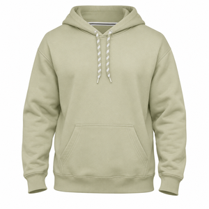 Sweat à capuche pour homme, dernière conception OEM, couleur unie, 100% coton, polaire mi-lourd, écologique, respirant, coupe classique, poche kangourou - Product Image 1