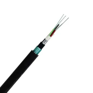Câble à fibre optique multimode monomode extérieur GYTA53 2 4 6 8 12 24 36 48 72 144 Core de haute qualité