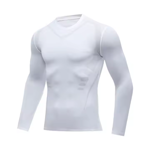Rashguard d'entraînement pour homme à séchage rapide et respirant, à manches longues, pour grappling et natation, avec logo personnalisé imprimé - Product Image 2