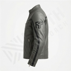 Chaqueta de Motociclista de Cuero Genuino para Hombre de la Mejor Calidad, Nueva Colección de Invierno, Chaquetas de Motocicleta con Protecciones Desmontables Personalizadas - Product Image 3