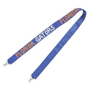 Lanière en polyester bleu des Gators de la Floride avec crochet en métal, design durable pour clés, cartes d'identité, sangles de téléphone - Product Image 1