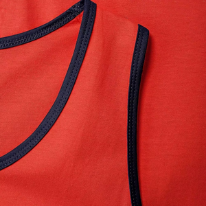 Custom Knitted Polyester/Cotton Crew Neck High Quality Tank Tops for Men Breathable Quick Dry Eco-Friendly Gym <b>Vest</b> OEM - Product Image 3