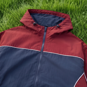 Ensemble de survêtement unisexe personnalisé en nylon, coupe-vent, veste et pantalon imperméables, à capuche, léger, pour l'été - Product Image 6