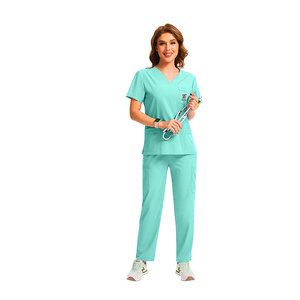 Uniforme médical Solid Trader au design épuré pour une esthétique de clinique moderne et une meilleure identification des personnelles, uniforme d'hôpital à ajustement optimal - Product Image 5
