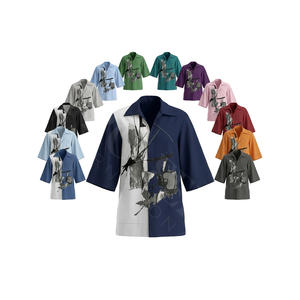 Camisa de Vestir con Estampado Gráfico Personalizado Abstracto, Corte Holgado, Mangas Cortas, Estilo Casual, Camisas Elegantes OEM ODM - Product Image 1