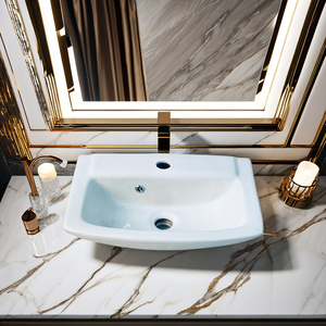 อ่างล้างหน้าในห้องน้ำสำหรับโรงแรมและอพาร์ทเม้นท์ - Product Image 2